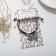 Bracelets "Demetrons" diamonds, black and white color, l = 12.5 cm