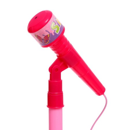 Musical guitar, sound, light, pink color-6