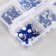 Decor for creativity Glass "Rhinas. Royal-blue" d = 2-4.8 mm nr 1188 pcs 6x8x1.5 cm