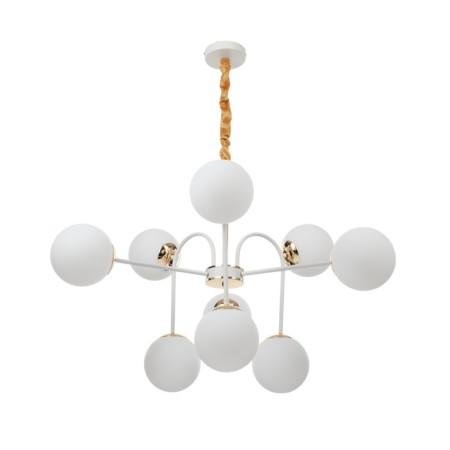 Causte "Punto" 9he27 white-gold 76x76x78 cm
