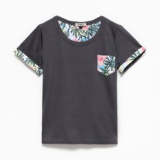 T-shirt for nursery, dark gray color, height 134cm
