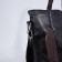 Soper bag with zipper, black color