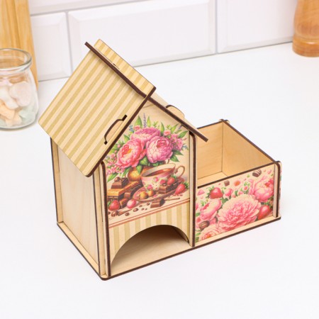Tea house with the candy "Piono", 18 x 10 x 16.5cm-4