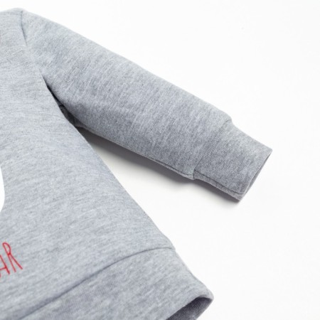 Set: jumper and pants crumb I "Merry XMAS", height 80-86 cm, color gray color-11