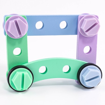 Wooden designer "Little Builder", 21.3 × 17.5 × 4.5 cm-4