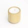 A candle in a candlelight made of gypsum with narrow faces, 7x8cm, gold