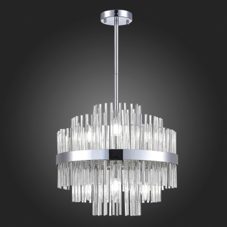 Suspended chandelier ST LUCE. SL1634.103.06. Rens. 6x60 watts, E14, 45x45x55 cm, chromium color-2