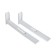 SL-02 bracket, for a microwave oven, adjustable, up to 40 kg, 313-413 mm, metallic, white
