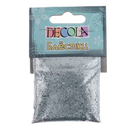 Decor Glue ZHK Decola 0.2 mm, 20 g, silver