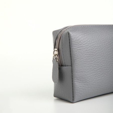 Lightning cosmetic bag, textura, gray color-5