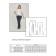 Female trousers, size 58, dark blue color