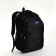 Young backpack from textiles with lightning, 5 pockets, black/blue color