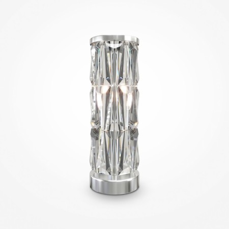Luminaire desktop Maytoni Mod043TL-02CH, 2HE14, 60W, 20x20x58 cm, color chromium