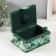 Casket for needlework "Field flowers on green" 18x12x9.5 cm