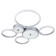 LED lamp 72W 6700lm 3000K-6000K, size 66x64x6 cm