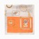 Women's scarf minku 70*70 cm, orange