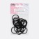 Step ring, metal, 25 mm, 20 pcs, black color
