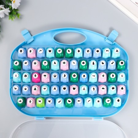 A set of curly holes in the chest d = 1 cm, 58 pcs mix-10