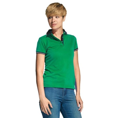 Female shirt, size 42, green/black color