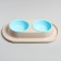 Animal bowl "Moore-humu" 0.3l double on the stand, light-beige