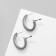 Earrings Metal "Bohemia" sunrise mini, color silver