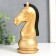 Souvenir Polystone "Chess Figure. Kon" Golden with a black mane of 19.5x10x8 cm