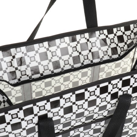 Household bag on lightning, black/white color-2