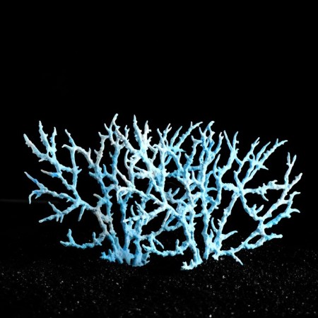 Plastic coral large 24.5 x 4 x 19 cm, blue-1