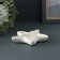 Steel stand - the candlestick "Sea star" 10x13cm, white