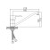ACCOONA A4267G kitchen mixer, single -leaf, medium surge, with nut, silumin, white