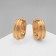 Earrings Metal "Accord" lanes circle, color gold