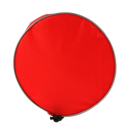 A bag for shoes and balls 360 x 220 mm, round bottom D 220 mm, calligrata (soft polyester, density 210 D), red-1