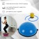 Half -sphere bosu gymnastic, with a pump, 55x25 cm, blue color