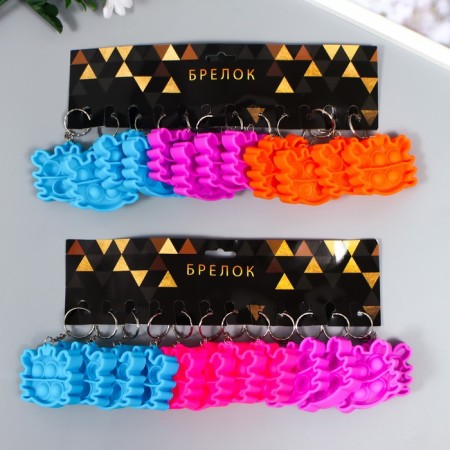Trick Rubber Antistress (endless pimpa) "Krabik" MIX 5x6x1.3 cm-4