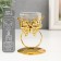Summary Metal for 1 candle "Butterfly and ring" d = 5 cm gold 6.5x6.5x9.3 cm