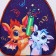 Baby backpack "Dracles with crackers", 23*20.5 cm