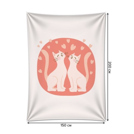 Decorative panel with photo printing "Fit love", vertical, size 150x200 cm-1