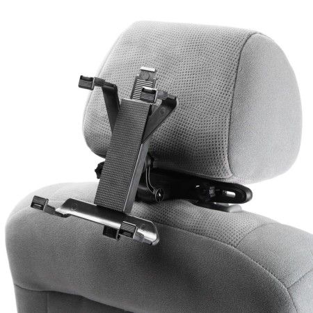 Torso tablet holder for a headrest, sliding up to 20cm, width of gripping 6-10 cm-1