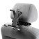 Torso tablet holder for a headrest, sliding up to 20cm, width of gripping 6-10 cm