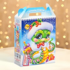 New Year. Gift box, New Year's 