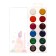 Watercolor paints 12 colors Erichkrause "Pointes", without a brush, in a plastic box with a Euro suspension