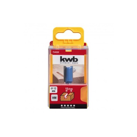 Killing cutter kwb, hm, d = 12 mm, shank d = 8 mm, groove straight, end-2