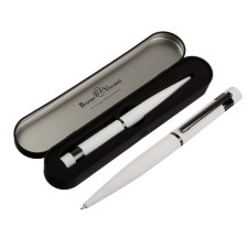 Switching handle, 1.0 mm, Bruno VisConti Verona, blue rod, white metal case, in a metal case