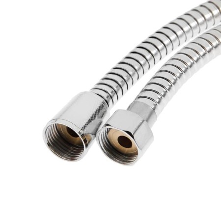 Shower hose Accoona A381-20, 200 cm, stainless steel nut, zinc cone, chrome-1