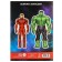 Cardboard Color, A4, 15 sheets, 15 colors, coated, one -sided, in a folder, 220 g/m², Avengers