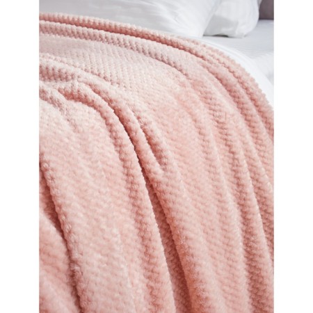 Blush blanket, size 180x200 cm, pink color-6