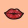 Thermal appliance "Lips", 6.9 × 3.9 cm, red color