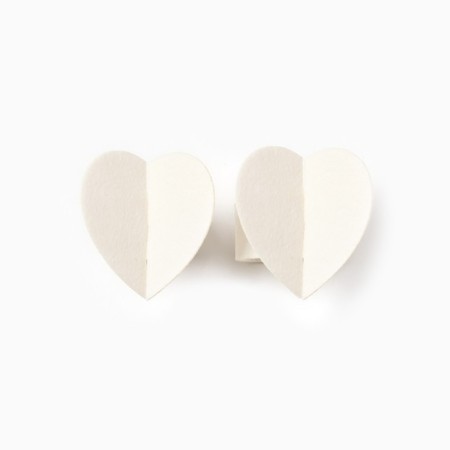 The set is decorative. rings for napkins "hearts" 2 pcs, d = 5 cm, 100% p/e, felt-3