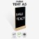 Table-Tent A5, Cretaceous plate on a wooden stand, black color, PVC