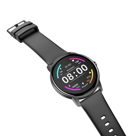 Smart hours Hoco Y4, 1.28 ", 240x240, IP68, BT5.0, 200 mAh, alarm clock, step, black-4